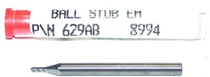 Carbro 629AB 3/64" Durchmesser 1/8 Zoll Schaft 2 Flöte Hartmetall Kugel Einschaftfräser - Bild 1 von 2