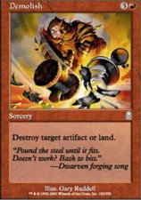 MTG magic cards 2x x2 Light Play, English Demolish Odyssey