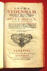 SYDENHAM THOMAS EPIDEMICARUM MECHANICA MORBORUM 1735 VENEZIA OPERA MEDICA