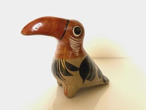Handbemalter Tukan Vogel Tonal Mexikanische Volkskunst, Blumen Vintage Keramik! - Bild 1 von 11