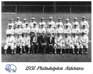 MLB 1931 Philadelphia Athletics Team Picture 8 X 10 Photo Picture - Picture 1 of 1