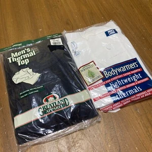 Vintage Thermal Long John Shirt & Pant Set Men's Large NEW READ - Picture 1 of 5
