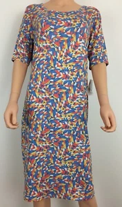 Abito maglia manica corta LuLaRoe Julia taglia XL nuovo con etichetta - Foto 1 di 5