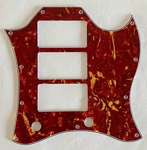 Guitar Pickguard For Gibson US SG Standard 3 Pickup Style,4 Ply Red Tortoise - Picture 1 of 6