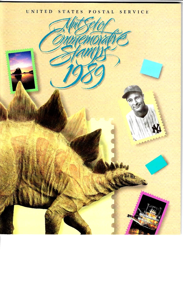 US Stamps /Postage year set 1989 commemoratives in soft cover book - Image 1 of 1