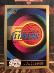 1990 Skybox Clippers Team Logo/Ron Harper/Danny Manning/Jeff Martin RC