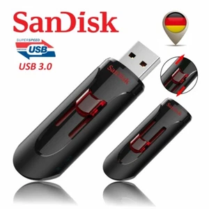 SanDisk Cruzer Glide 3.0 USB Stick Flash Drive 16GB 32GB 64GB 128GB 256GB Slider - Bild 1 von 8