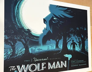 Whalen THE WOLF MAN Official Limited Edition Universal Monsters Print Not Mondo - Picture 1 of 6