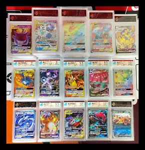 6x Losowe karty RPA 9,5 lub 10 w idealnym stanie Graded (taki sam jak PSA) Pokemon język CHN / JPN - Zdjęcie 1 z 4