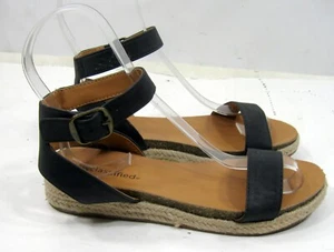 new  Black 1"platform heel ankle strap  Sandals   women Size  7 - Picture 1 of 6