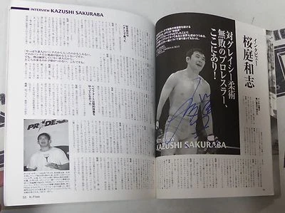 Kazushi Sakuraba Mark Coleman Mark Kerr + Signed Pride FC 5 Magazine PSA/DNA UFC - Image 1 of 4