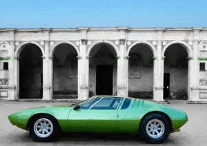 AUTOMOTIVE KUNST - DE TOMASO MANGUSTA - HANDFERTIG, LIMITIERTE EDITION (25) - Bild 1 von 1