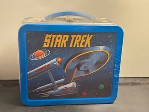 Mini lonchera metálica Hallmark Star Trek 1999 serie original días escolares - nueva - Imagen 1 de 4