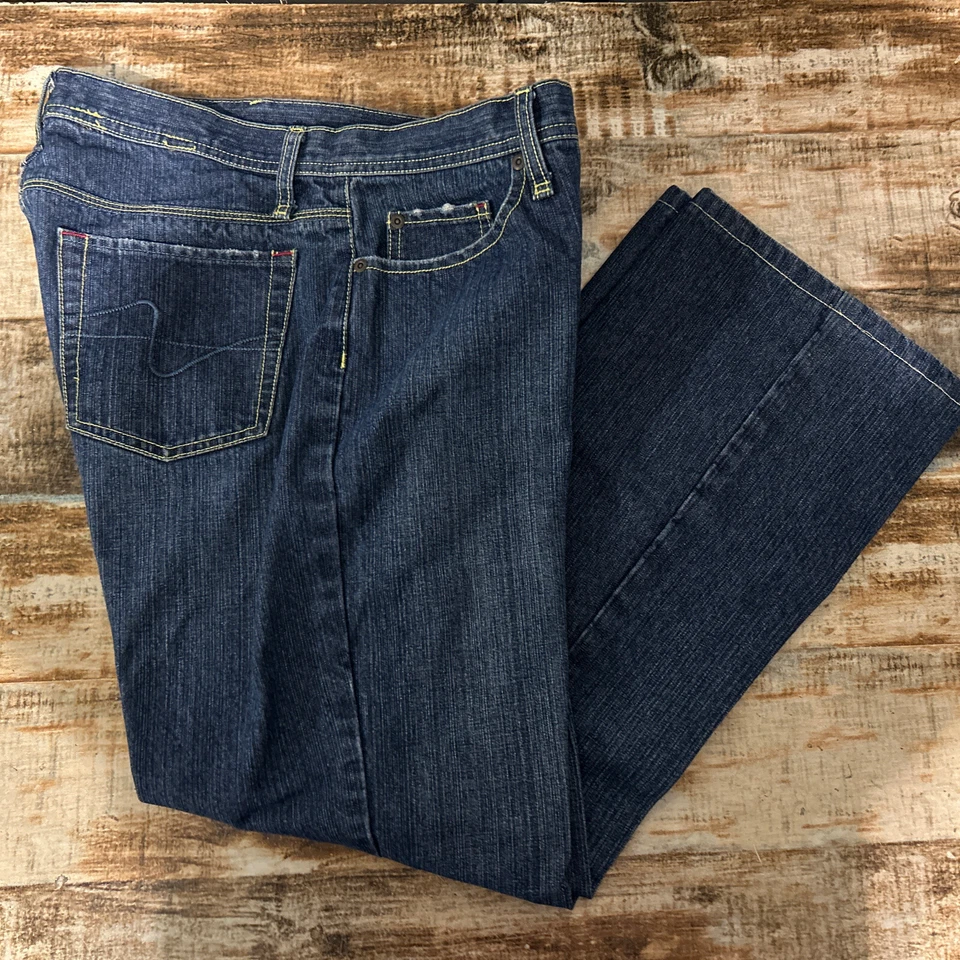 Pantalones de mezclilla para mujer ZENA de pierna recta azules talla 12 Foto 1 de 3