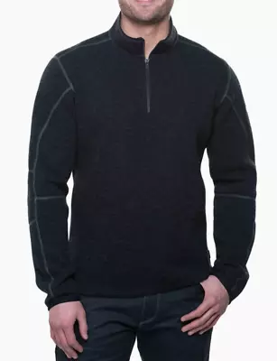 KÜHL Men's THOR™ 1/4 Zip Pullover - Gotham, Large, Warm Wool-Blend Fleece - Image 1 of 4
