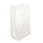 100Pcs Paper Bag Food Grade Kraft Oil Proof Large Capacity White 215x120x70mm☯