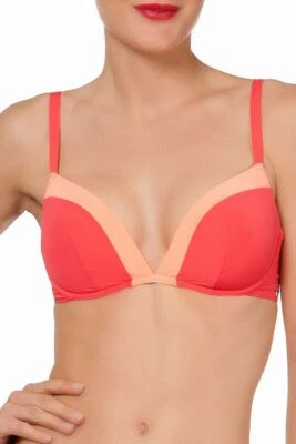 SIMONE PERELE Bikini Bügel BH Ohne Polster Cup mit Bügel  Rot-Orange Neu - Bild 1 von 2
