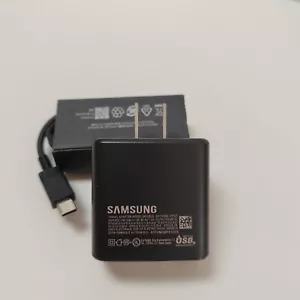 NEW Samsung Galaxy 45 Watts USB-C Super Fast Charging Wall Charger & Cable - Picture 1 of 14