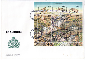 Gambia 1999 First Day Cover with Prehistoric Life Miniature Sheet FDC MS