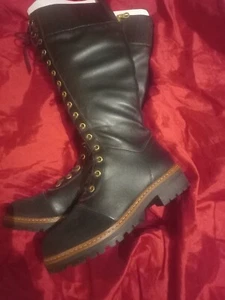 River Island Long Length Lace up boots - Picture 1 of 3