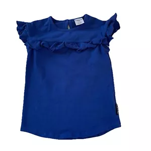Polarn O. Pyret Organic Cotton Blue Girl’s T-Shirt Size 104 (3-4 Years) - Picture 1 of 15