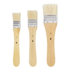 Juego de pinceles VBS NATURE 3 pinceles de imprimación pincel de pintor pelo de cerda suave - Imagen 1 de 6