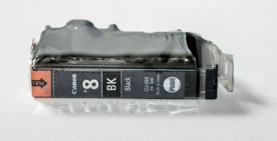 Genuine CANON CLI-8BK Ink Cartridge - new and sealed ~ 13ml - Image 1 of 1