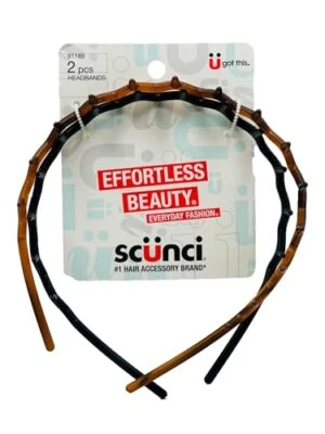 Effortless Beauty Headbands 1-Inch Wide 2-Count 1-Pack - Imagem 1 de 4