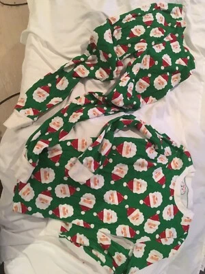 儿童圣诞睡衣。 莎拉印花。 12码纯棉。 状况完好 — 第 1/4 张图片