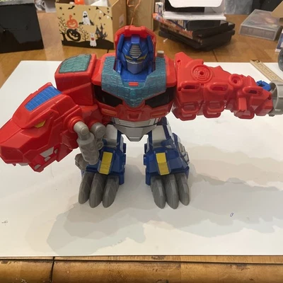 PlayskoolTransformers Rescue Bots 9" Optimus Prime T-Rex Talking Optimus Primal - Image 1 of 4