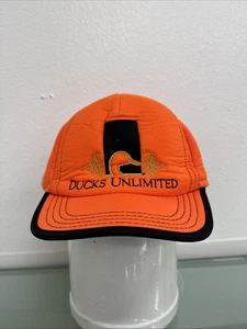 Vintage Orange Ducks Unlimited Adjustable Hat - Picture 1 of 4