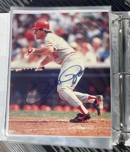 Pete Rose Cincinnati Reds Signed Autographed 8 x 10 Photo Auto - Picture 1 of 1
