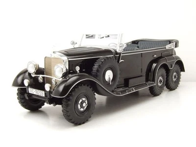 Mercedes G4 Cabrio W31 1938 schwarz Modellauto 1:18 MCG - Bild 1 von 4