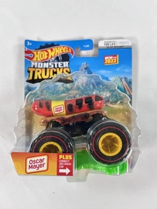 Hot Wheels Monster Trucks Oscar Mayer Wienermobile Schatzsuche mit Crash Car - Bild 1 von 6