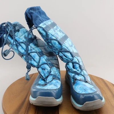 Botas Lands End Copo de Nieve Aisladas Invierno Alto Termolite Azul Talla 5 Foto 1 de 4