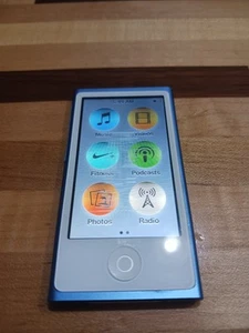 Apple iPod Nano 7th Generation Blue/White 16GB - PLEASE READ - Picture 1 of 4