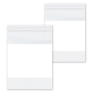 6"x 6" 4 Mil Reclosable Bag Writeable White Block Water Resistant 1000 Pcs - Picture 1 of 6
