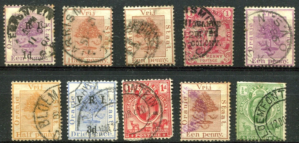 ORANGE FREE STATE (26760): QV selection postmarks/cancels - Image 1 of 1