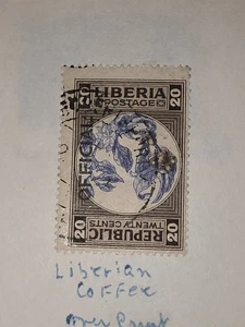  Estampilla vintage de Liberia 20c usada - #F740 - Imagen 1 de 1