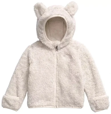 Толстовка с капюшоном флисовая на молнии The North Face Infants Campshire белая Dune/Sparkle новая с ценниками - Изображение 1 из 4