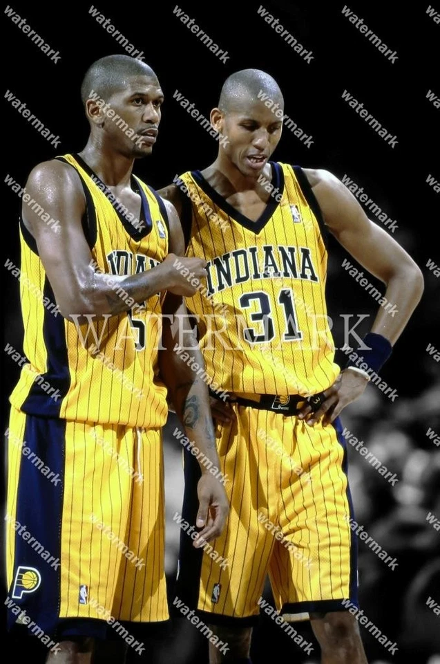 GH38 Jalen Rose - Reggie Miller Indiana Pacers 8x10 11x14 16x20 Photo - Image 1 of 1