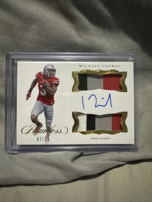 Parche automático Panini Flawless Collegiate Michael Thomas 2017/25 Foto 1 de 2