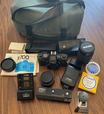 Paquete de cámara fotográfica Minolta X-700 35 mm SLR Foto 1 de 4