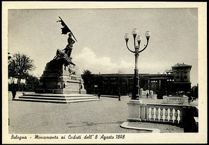 Cartolina Bologna Monumento ai Caduti 8 agosto 1848 - anni '50 - nuova (m2378) - Foto 1 di 1