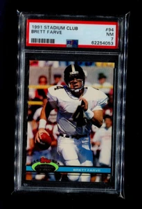 BRETT FAVRE GREEN BAY PACKERS 1991 TOPPS STADIUM CLUB ROOKIE CARD #94 PSA 7 - Picture 1 of 2