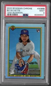 2020 Bo Bichette Bowman Chrome Baseball Rookie RC 1990 Refractor PSA 9 #90BBB - Picture 1 of 2