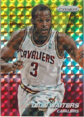 2014-15 Panini Prizm Dion Waiters Yellow Red Mosaic - Image 1 of 2