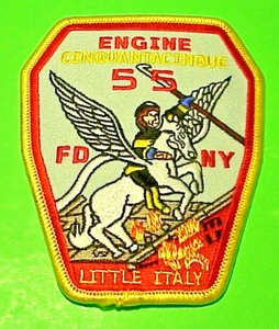 NEW YORK FDNY LITTLE ITALY CINQUANTACINQUE ENGINE 55 NY FIRE DEPT PATCH - Bild 1 von 1