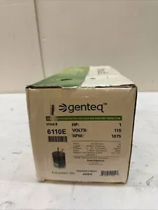 Genteq 6110E Evergreen Motor 1 HP 115 volts - Picture 1 of 3