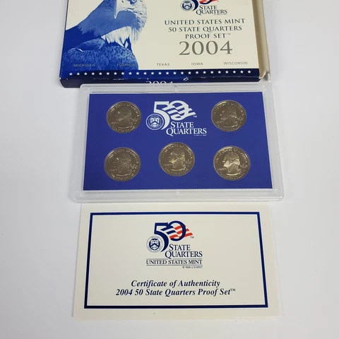 2004 us mint quarter proof set Cover